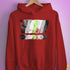 Agender Pride Grunge Exclamation Points Hoodie - Red